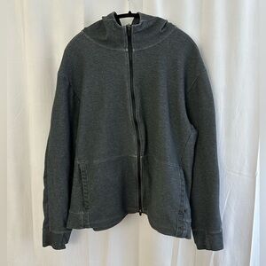 Nike Yoga Dri Fit Dark Gray Full Zip Hoodie Mens Size XL